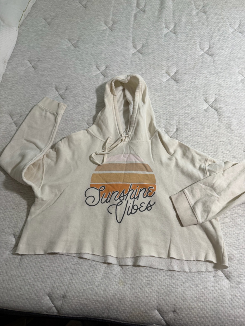 Cream "Sunshine Vibes" women’s Hoodie